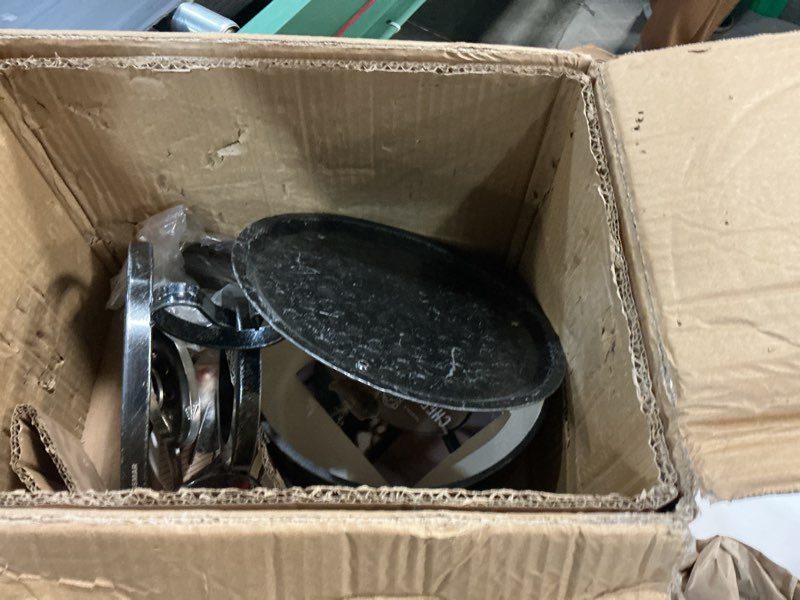 Condition photo showing As Is for swissmar lugano 9 piece cast iron fondue set