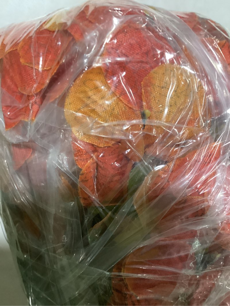 Condition photo showing Good Condition for Alupssuc 20 Bundles Artificial Fall Mums Flowers for Outdoors Decoration, UV Resistant Silk Violet Faux Eucalyptus Autumn Big Fake Plants for Outside Indoor Yard Home Patio Porch Decor, OrangeYellow 20 Orange Yellow