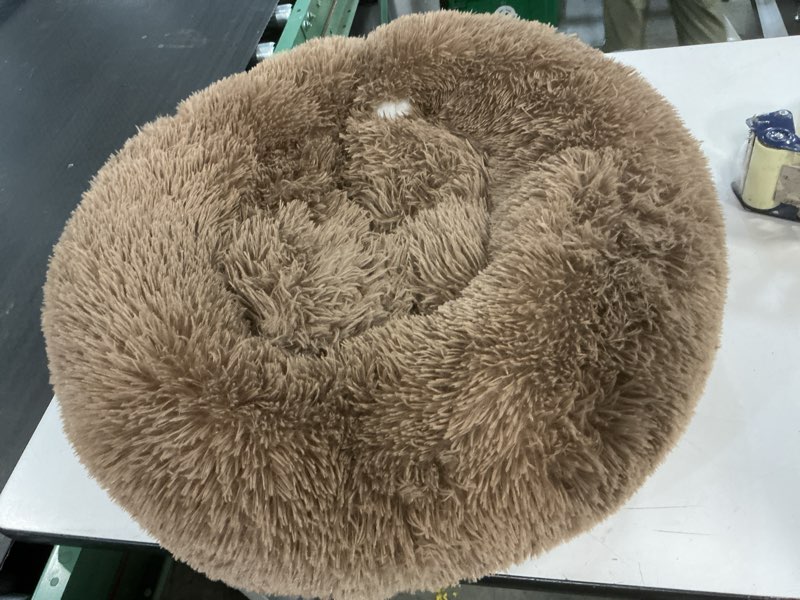 Condition photo showing As Is for MIXJOY Orthopedic Dog Bed Comfortable Donut Cuddler Round Pet Beds Ultra Soft Washable Dog and Cat Cushion (20''/23''/30'') (23'', Brown) S(23’’x 23’’) Brown