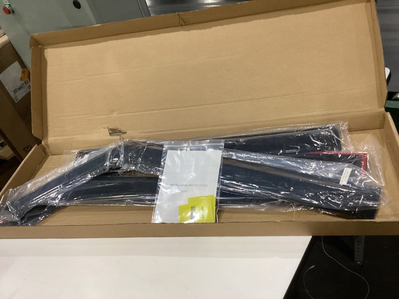 Condition photo showing New/Like New for in-channel rain guards for jeep wrangler jl 2018-2026/ jeep gladiator 2020-2026, window visor shields vent deflector shade wind dark smoke 2019 2021 2022 2023 2024 2025, tape-on outside-mount, 4pcs for 2018-2026 | jeep wrangler jl & 20-26 gladiator | in-channel