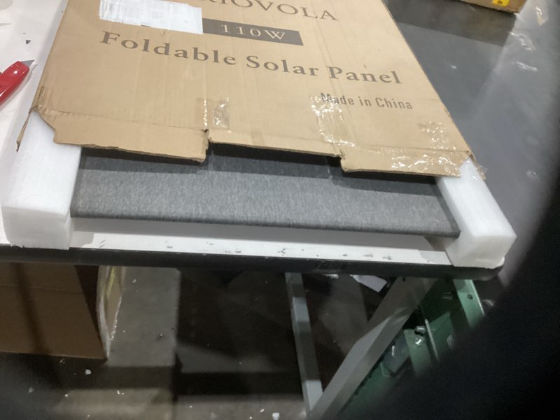 Condition photo showing Good Condition for n-type 16bb 110w portable solar panel for ef/jackery/bluetti/anker power station, 25% high efficiency etfe foldable solar panel charger ip68 waterproof for outdoor camping rv light gray