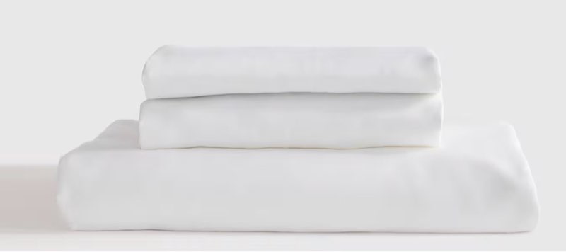 quince viscose from organic bamboo king sheet set white