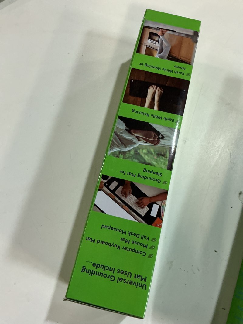 Condition photo showing New/Like New for Universal Earthing Mat Supplied with a Grounding Cord and can be Used as a Computer Keyboard and Mouse, Gaming, Desk, Foot, Bed or Pet Mat.