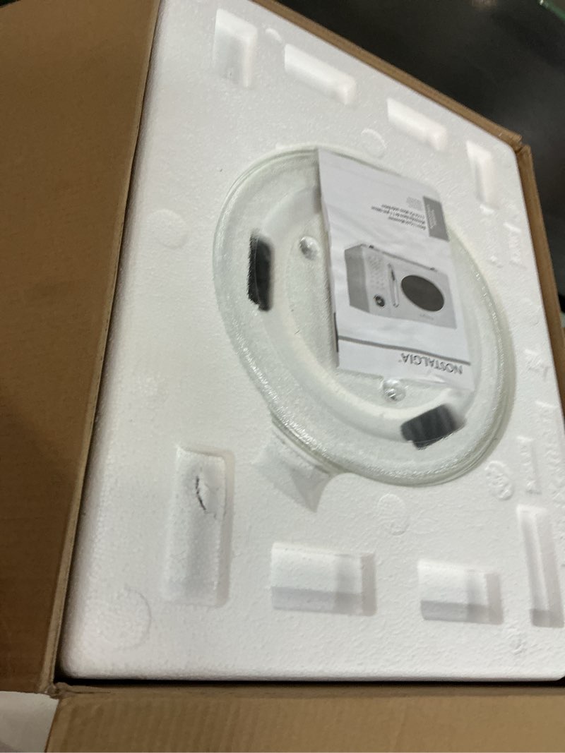 Condition photo showing Good Condition for nostalgia retro 1000w microwave oven 1.1 cu ft capacity – child safety lock, 8 auto-cook settings – countertop kitchen appliance – black retro 1.1 cu. ft. black