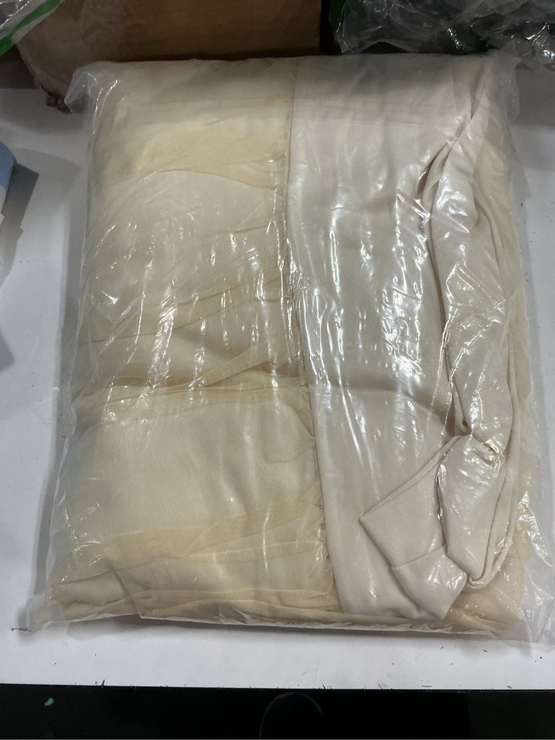 Condition photo showing Good Condition for 6ft champagne tulle tablecloths for rectangle tables stretch rectangular table cloths wrinkle free 6 foot spandex table cover with tutu skirt for wedding birthday party banquet buffet cake desk skirt champagne 72" x 30" (6ft - 1 pack)