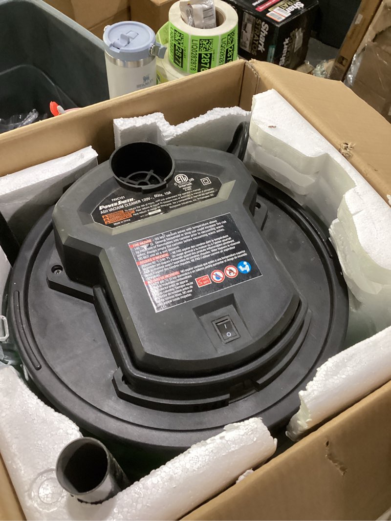 Condition photo showing As Is for PowerSmith PAVC101 10 Amp Ash Vacuum,Green / Black 3 Gallon Base Model