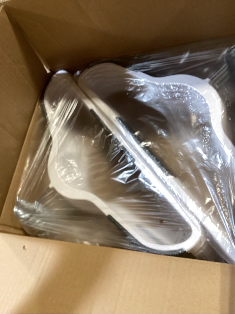 Condition photo showing Good Condition for house day heavy duty plastic hangers 30 pack, non slip clothes hangers with rubber pads and 360° hook - thin 0.2 inch, space saving coat hanger white, closet organizer for shirt, pants, suit, skirt 30 pack white