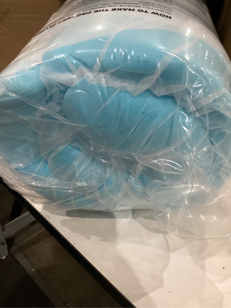 Condition photo showing New/Like New for 5 inch mega support memory foam queen mattress topper for pressure relief, dual layer 2.5" pillow top mattress topper queen plus 2.5" cooling gel infused memory foam mattress pad