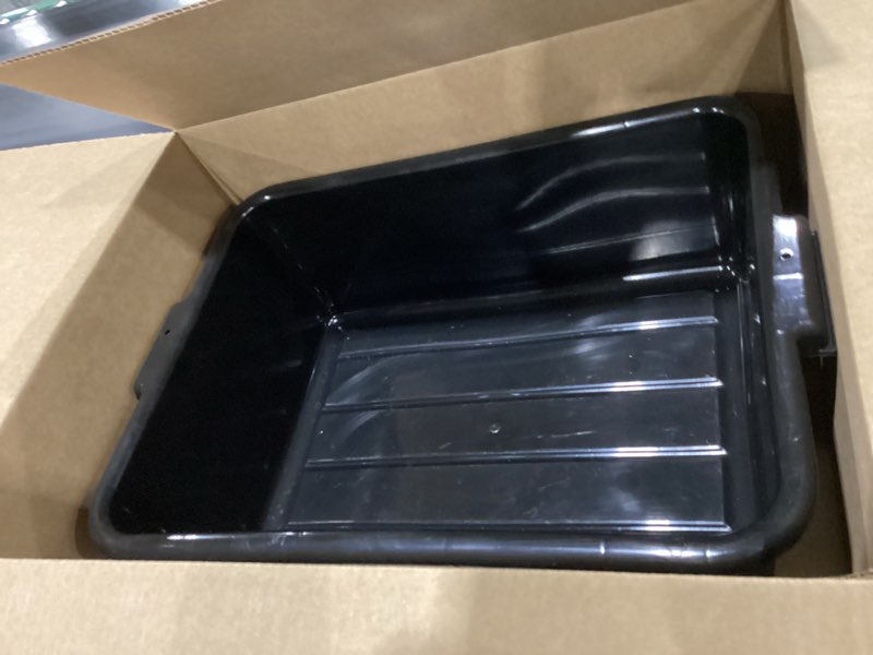 Condition photo showing Good Condition for Carlisle FoodService Products 4401103 Comfort Curve Bus Box/Tote Box, 7" Deep, Black