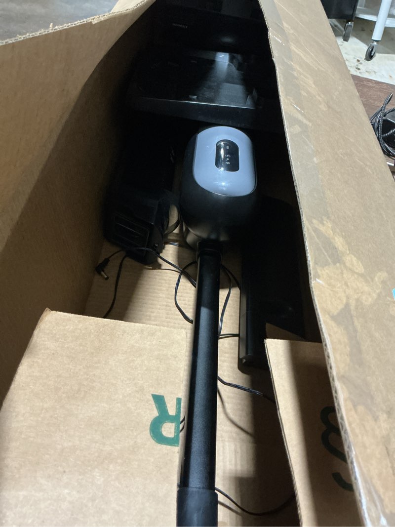 Condition photo showing As Is for newbulig cordless wet dry vacuum cleaner, all in one vacuum mop for hard floor, vac mops with auto self-cleaning, dual water tank, anti-tangle design, dual-sided edge cleaning, 35 mins rumtime black 13.05"l * 11.38"w * 43.62"h