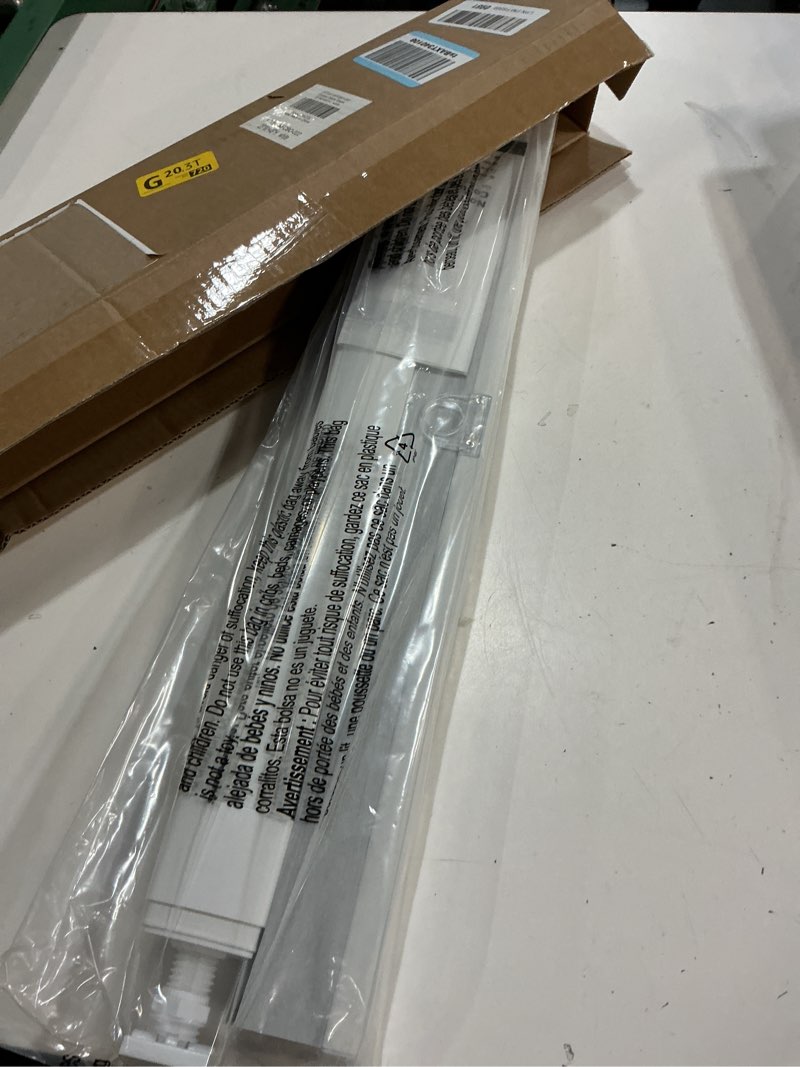 Condition photo showing New/Like New for lazblinds no tools no drill cordless cellular shades, blackout light blocking honeycomb shades for home, thermal insulation blinds for windows, 23" w x 48" h, white blackout-white 23" w x 48" h
