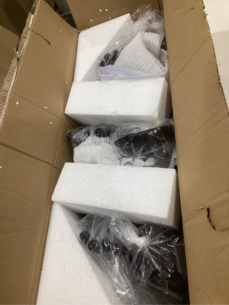 Condition photo showing Good Condition for Wagon Wheel Chandelier 12 Light 38" Large Black Farmhouse Chandelier for Dining Room Rustic Country Pendant Light Fixtures Hanging Modern Round Chandeliers for Living Room High Ceilings Foyer Entryway Black - 12 Lights - 38in