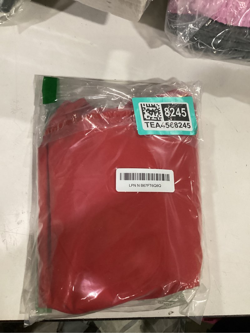 Condition photo showing Good Condition for red backdrop for photoshoot, professional photo backdrop background curtain for product photography, portraits, wedding, party, live streaming video recording 5x7 ft (background only) 5x7 ft red