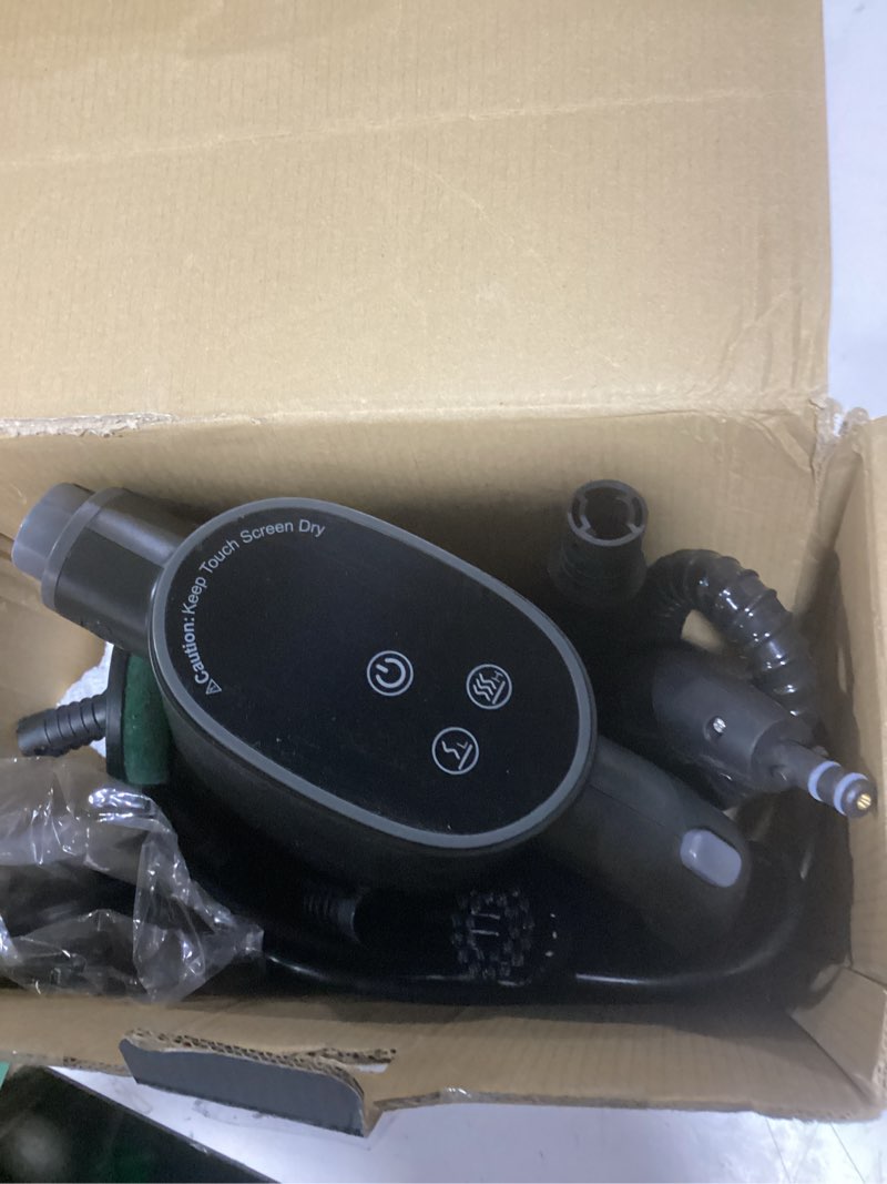 Condition photo showing Good Condition for handheld steam cleaner for home, 15s instant heat pressurized steam cleaner, lightweight upgrade 650ml tank, portable steam cleaner for kitchen, grout, furniture, car, bathroom & clothes black
