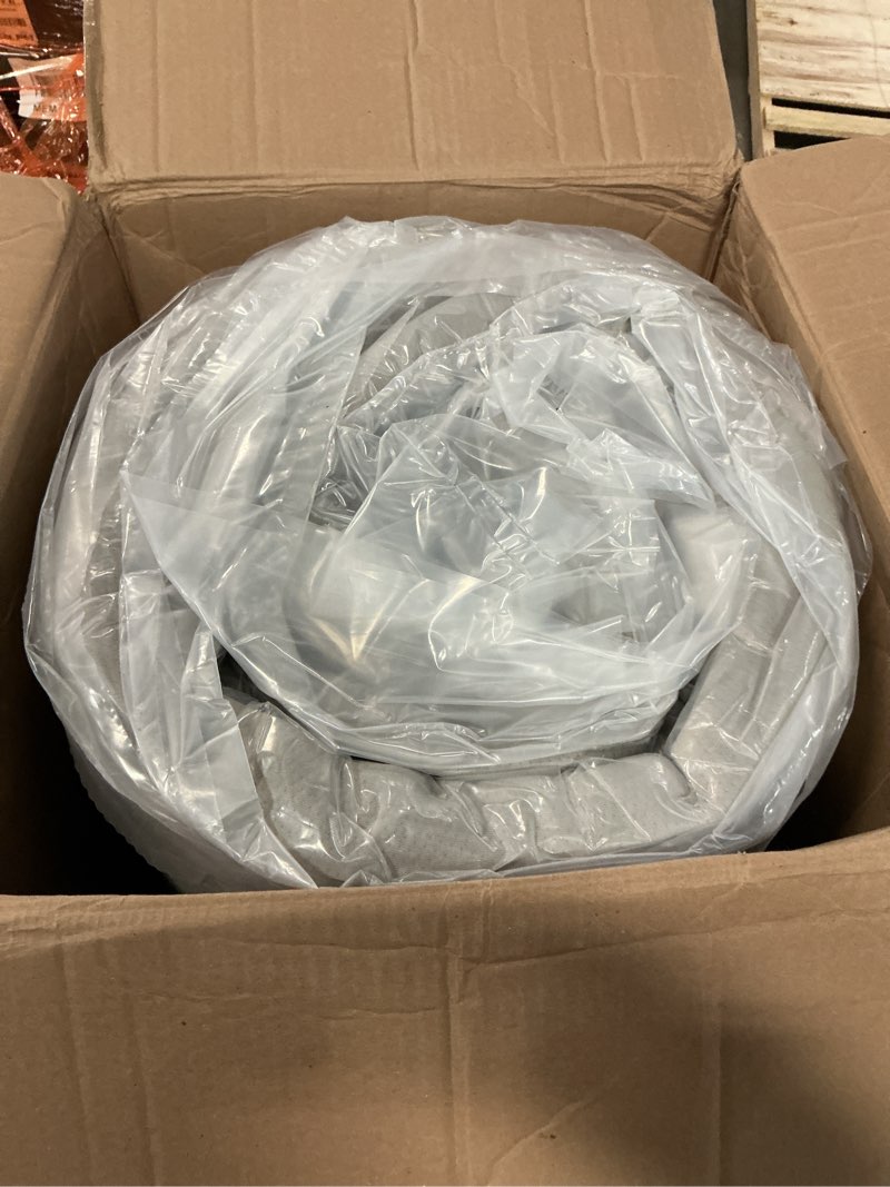 Condition photo showing New/Like New for Amazon Basics Memory Foam Mattress, Soft Plush Feel, Breathable, 12 Inch, Queen, White/Grey