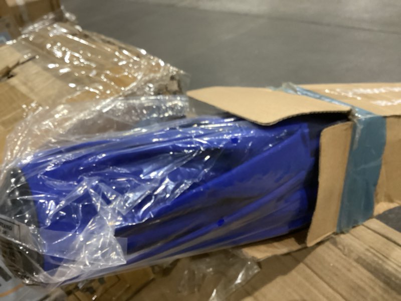 Condition photo showing New/Like New for 6.6x10ft Rectangular Patio Umbrella, 2 Tiers Outdoor Table Umbrellas with Push Button Tilt and Crank for Patio, Pool, Backyard, Deck, Picnic, Yard (Wine Red)