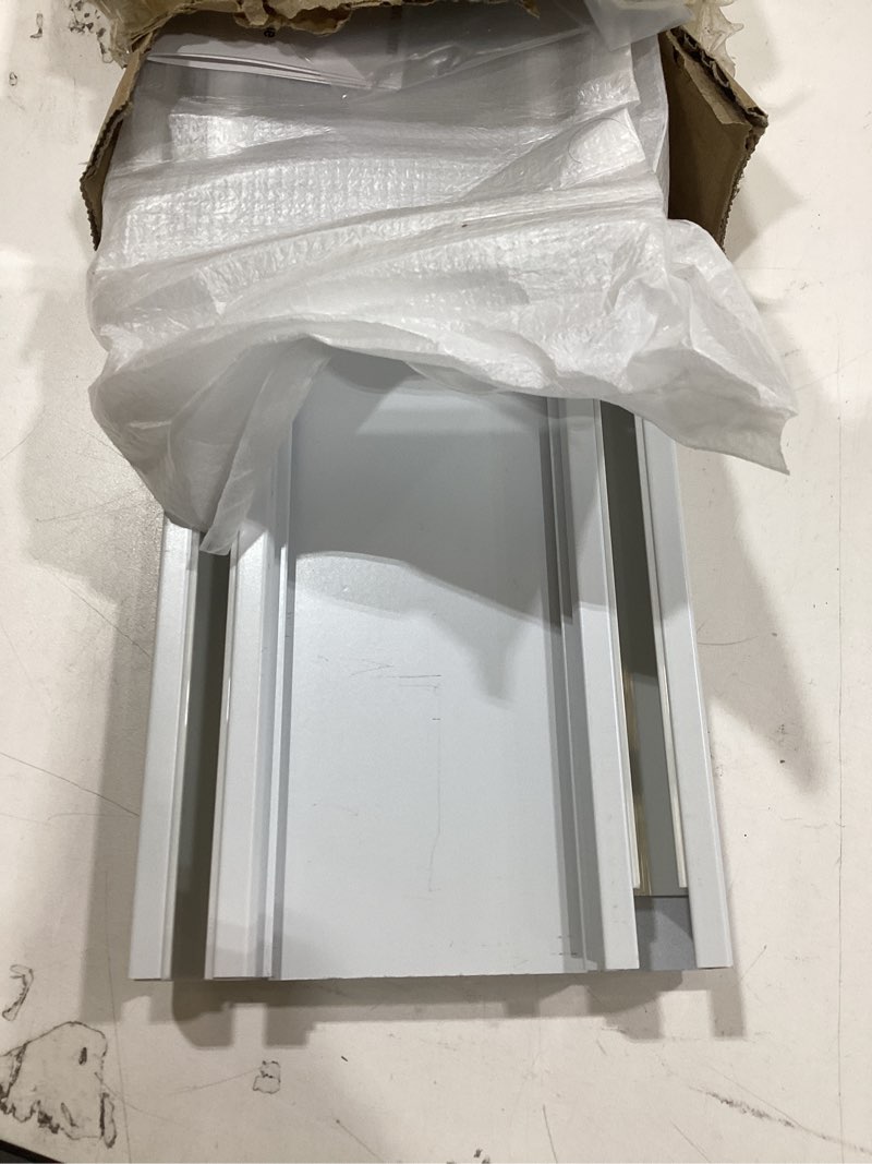 Condition photo showing New/Like New for double row curtain track ceiling mounted, silent heavy duty curtain track system, sliding rails for curtains, room divider for bedroom living room hospital (track ships in sections with connectors) 1.3m(4.3ft ) white