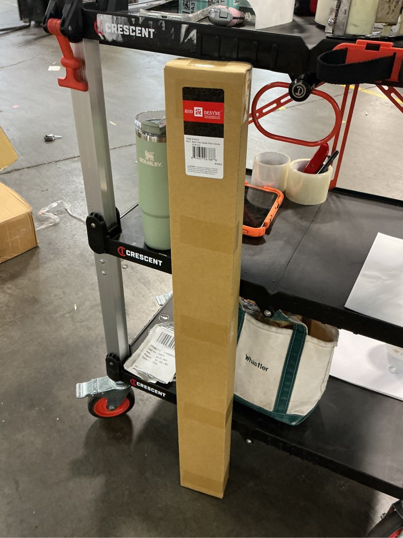 Condition photo showing New/Like New for 30" to 48" adjustable baton draw double traverse in white