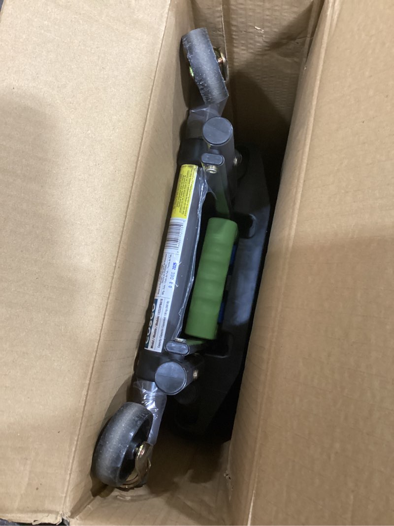 Condition photo showing As Is for cosco shifter multi-position folding hand truck and cart, 300 lb. weight capacity, green, 12222pbg1e