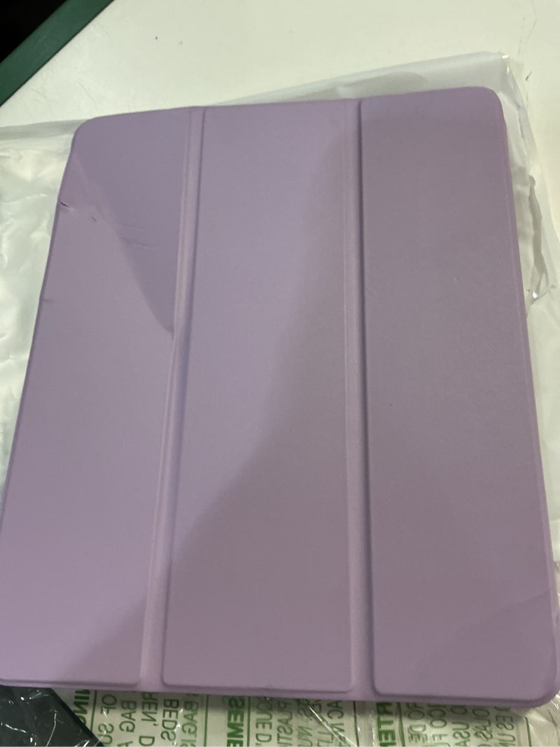 Condition photo showing As Is for DTTO for iPad Air 13 Inch Case M3/M2 2025/2024, iPad Pro 12.9 Inch Case (6th/ 5th/ 4th/ 3rd Gen), Smart Slim Trifold Stand Soft Cover with Pencil Holder for iPad Air 13", Taro Purple A-Taro Purple