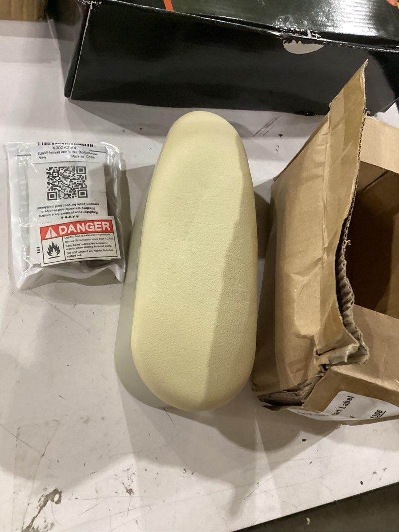 Condition photo showing Good Condition for yourkar car armrest support cover, left side door armrest cushion pad extender with storage box, anti-slip & waterproof leather driver left arm rest storage cover, car accessories (black, style 1) style 1 black