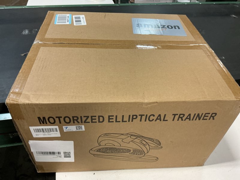 Condition photo showing New/Like New for Under Desk Elliptical Machine, Electric Elliptical Leg Exerciser for Seniors with 12 Adjustable, Portable Quiet Elliptical Exercise Machine, Seated Pedal Exerciser with Remote Control