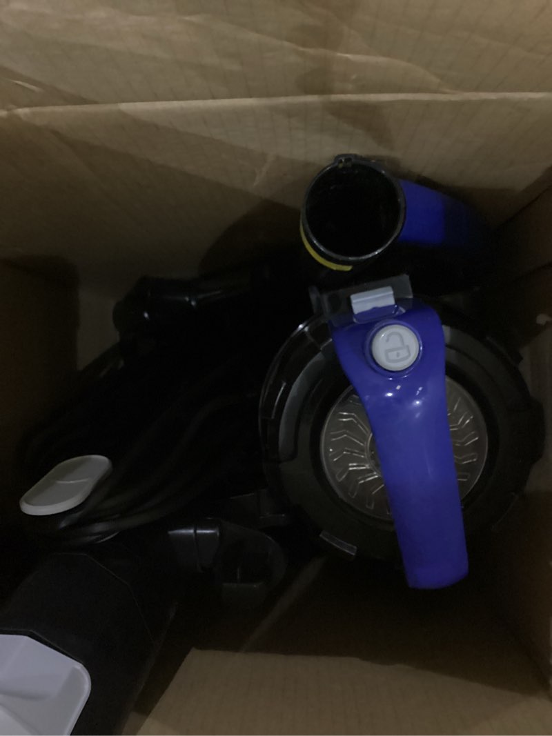 Condition photo showing As Is for Eureka Lightweight Powerful Upright Vacuum Cleaner for Carpet and Hard Floor, PowerSpeed, New Model,Blue,black/New Model