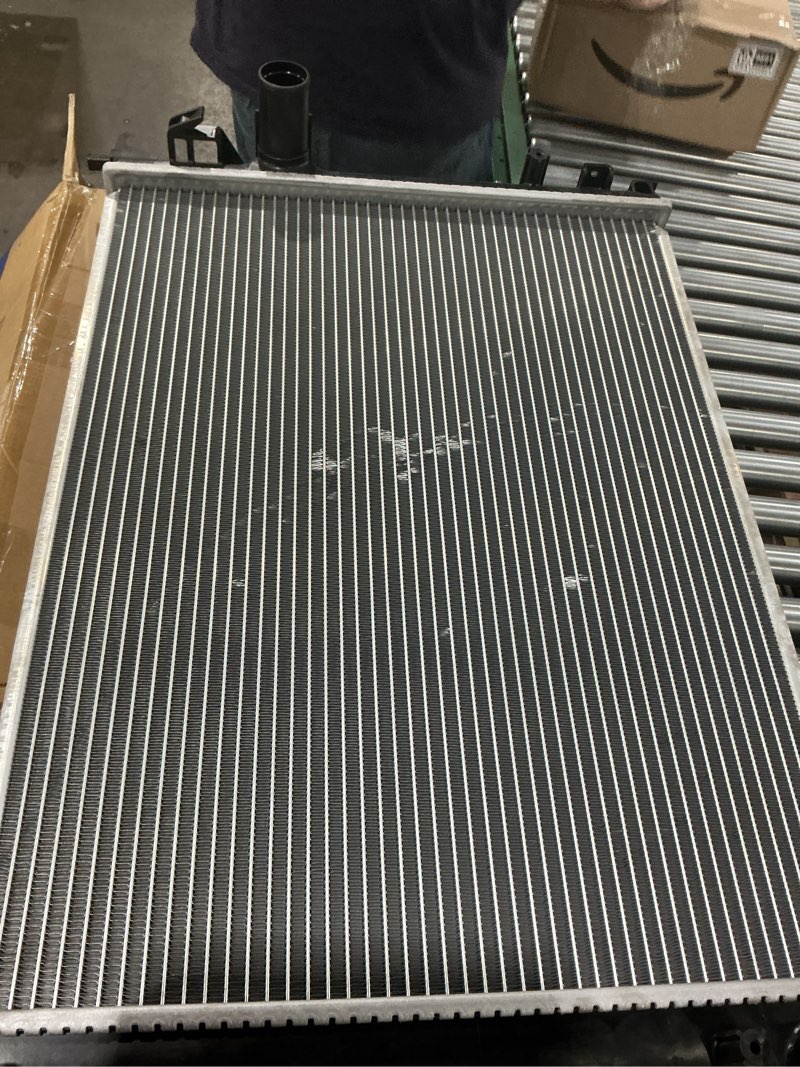 Condition photo showing As Is for philtop aluminum replacement radiator for charger 3.6l, challenger 3.6l, 2009-2011 charger, 2011-2023 challenger 5.7l, 300 3.6l, 2012-2023 charger 5.7l (fit w/heavy/severe duty cooling only? 2008-2017 2022-2023 charger 3.6l/5.7l