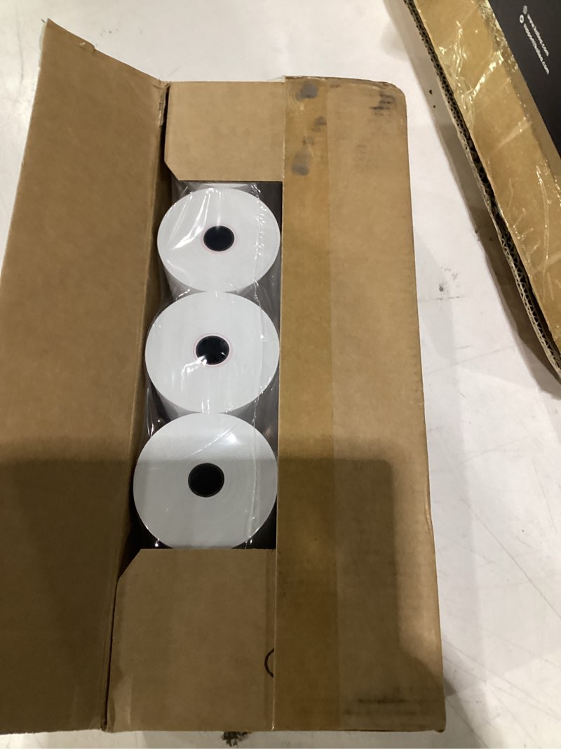 Condition photo showing Good Condition for sjpack thermal paper 3 1/8 x 230ft pos receipt paper, 10 rolls cash register roll tm-t88 t-20 t-90 srp-350 370 3-1/8" x 230' 10 rolls