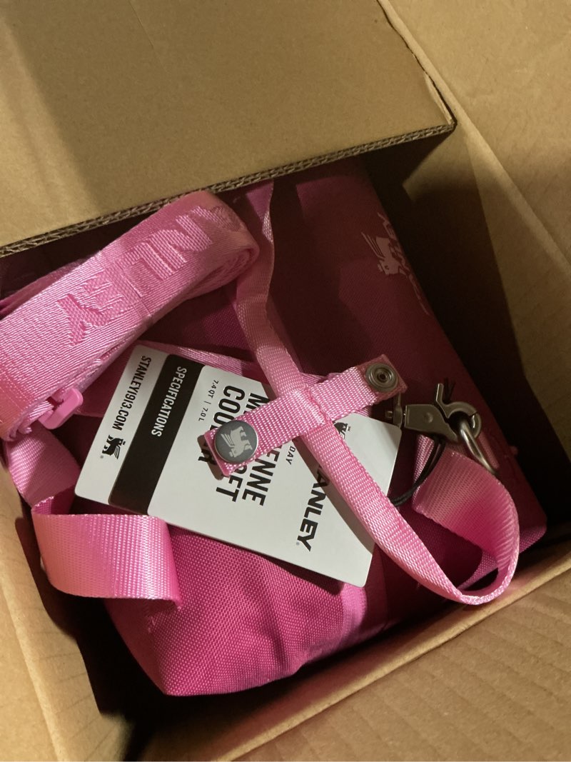 Condition photo showing Good Condition for stanley all day julienne soft cooler bag and lunch box | insulated travel bag with zipper | bpa-free fuchsia mini