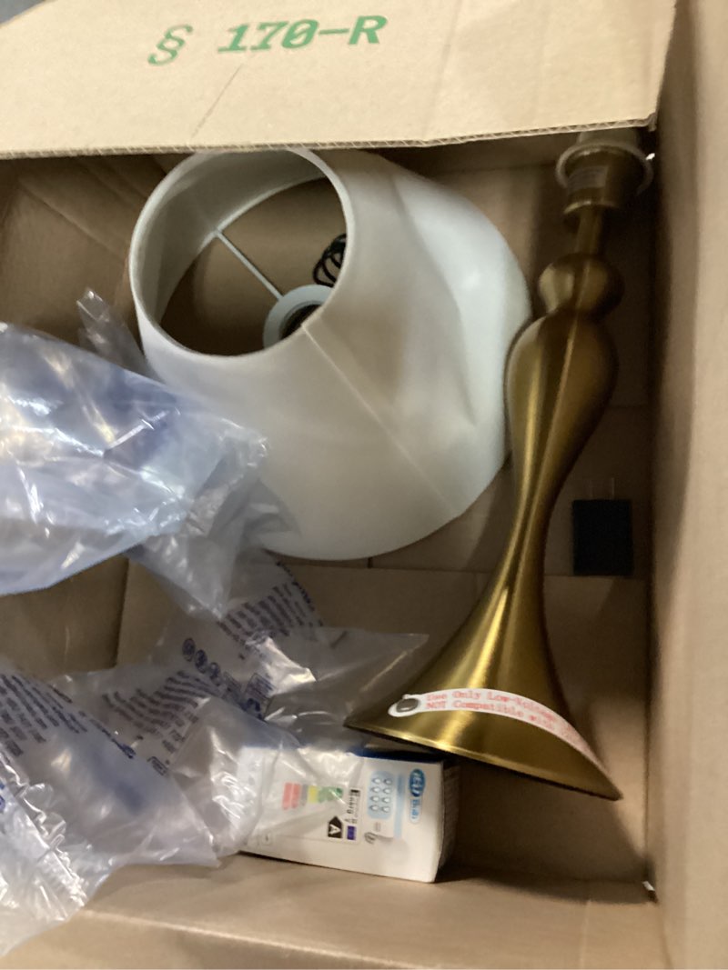 Condition photo showing Good Condition for o'bright ember cordless table lamp – rechargeable, touch dimmable, battery operated, e26 led bulb, type-c fast charging, portable lamp for bedroom, living room, office, antique brass