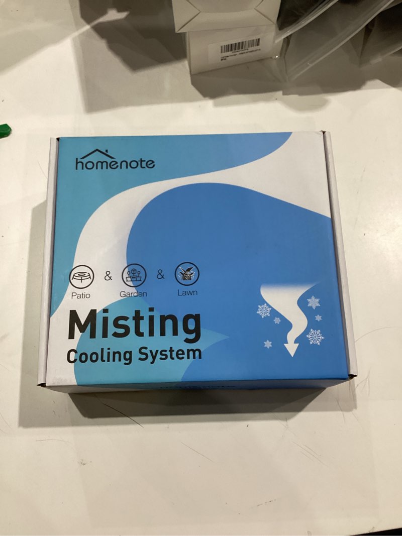 Condition photo showing New/Like New for homenote Misting Cooling System 59FT (18M) Misting Line + 20 Brass Mist Nozzles + Brass Adapter(3/4") Outdoor Mister for Patio Backyard Garden Greenhouse Watering 59FT / 18M