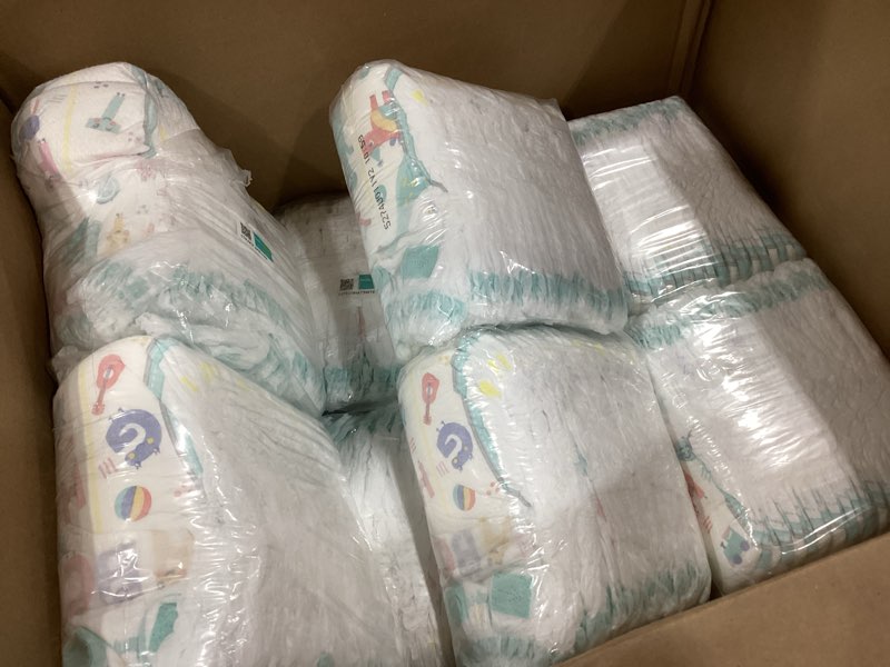 Condition photo showing Good Condition for pampers swaddlers diapers, size 4 (15-34 lbs), 150 count, absorbent, keeps baby dry and comfortable, skin safe disposable baby diaper (packaging may vary) size 4 150