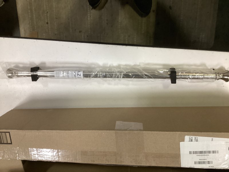 Condition photo showing As Is for Amazer Spring Tension Shower Curtain Rod, 26-42 Inches Rust-Resistance Tension Curtain Rod Bathroom Rod, Adjustable Shower Curtain Rod No Drill, Nickel 26-42 Inches Nickel