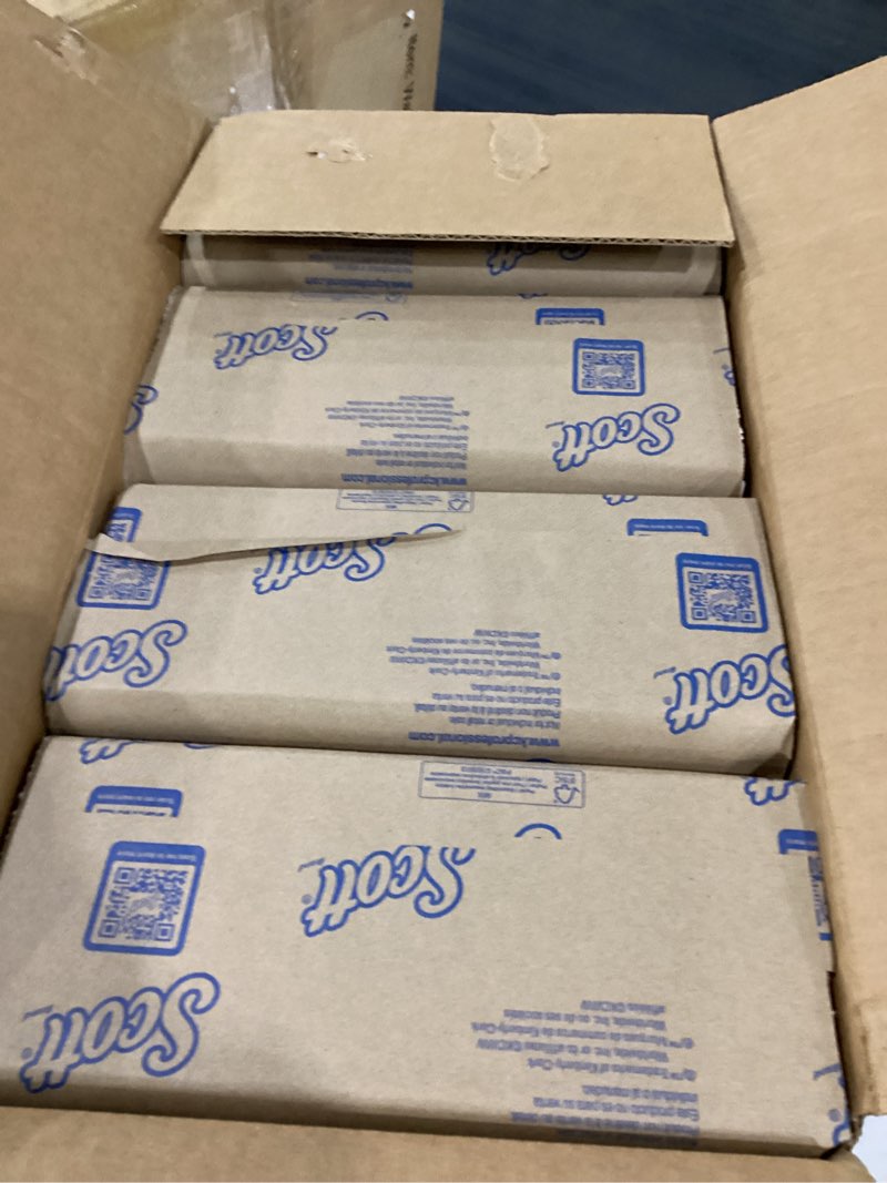 Condition photo showing New/Like New for scott® professional universal multifold paper towels, bulk (01840), absorbency pockets, 9.2" x 9.4" sheets, standard tier, compressed, white (250 sheets/pack, 16 packs/case, 4,000 sheets/case) 250 count (pack of 16)