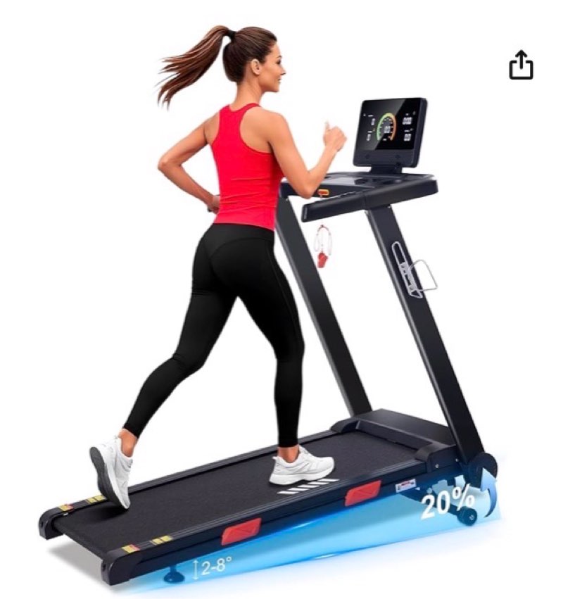 PRODUCT NAME : TREADMILL  MODEL: USNC-CTM5315A  MEASUREMENTS : 55.5"X27.5"X8.7"  GROSS WEIGHT : 112 LB  NET WEIGHT: 95 LB  CINO.9