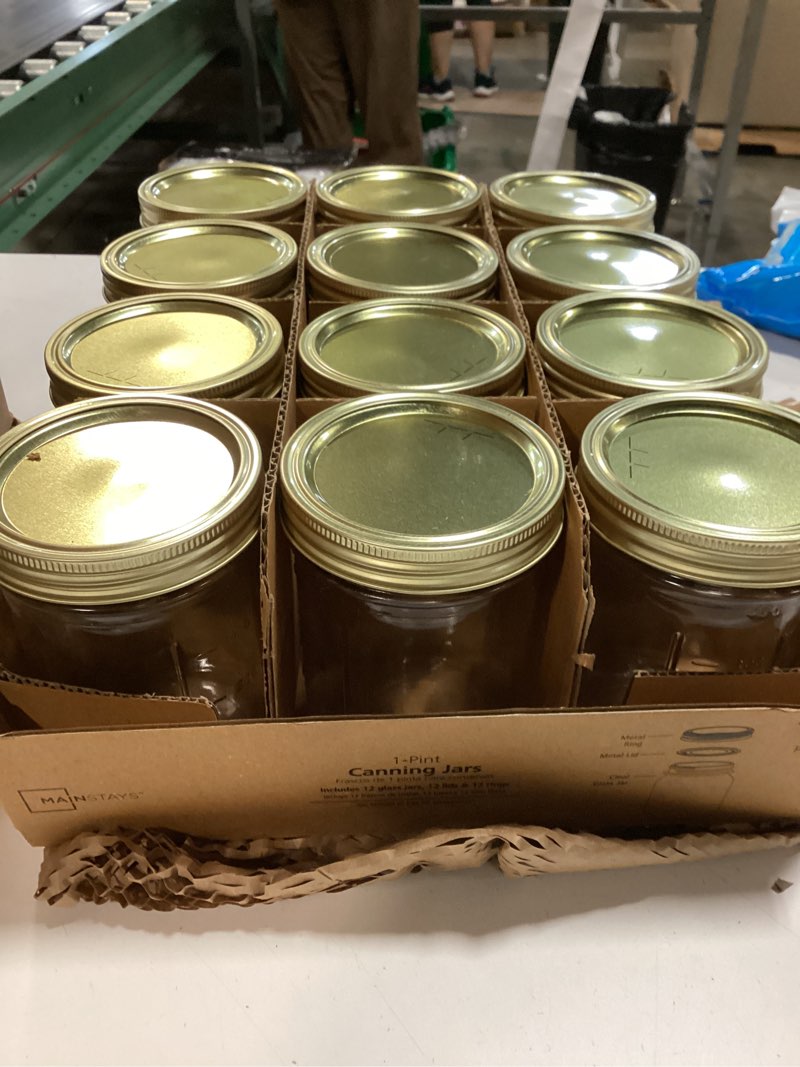 Condition photo showing New/Like New for 24 glass jars with lids 400ml and 24 jars and lids 800ml 48 total