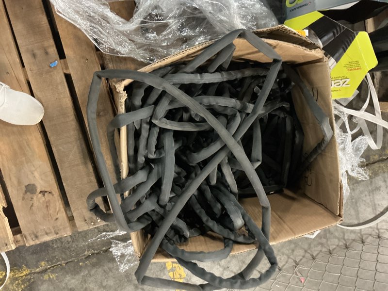 Condition photo showing As Is for zero-g teknor apex 5/8-in x 100-ft premium-duty kink free woven gray hose