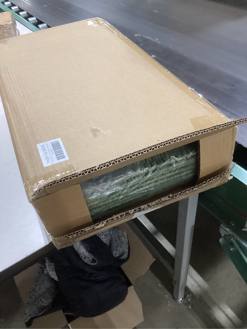 Condition photo showing New/Like New for Handwoven Paper Woven Cube Basket Organizer with Handles set of 4 Foldable Storage baskets for Bedroom Living Room Cubby Storage Units for Clothes Books Toys (Green, 13" L x 13" W x 13" H) Green 13" L x 13" W x 13" H