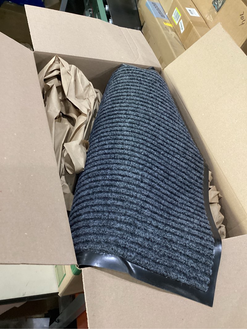 grey floor mat