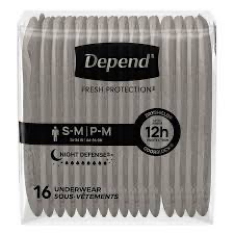 depend fresh protection incontinence underwear for men, adult diapers, l, 40 count