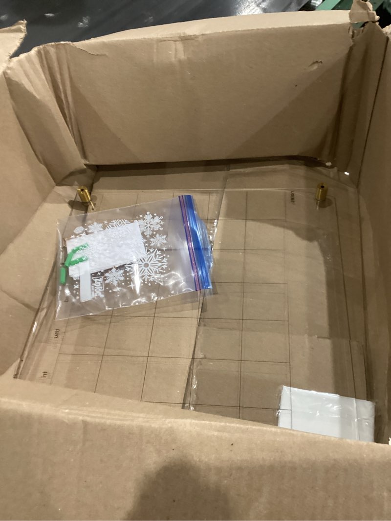 Condition photo showing Good Condition for U Brands Acrylic Monthly Dry Erase Calendar White Board, Clear with Gold Finish Hardware, 16” x 16”