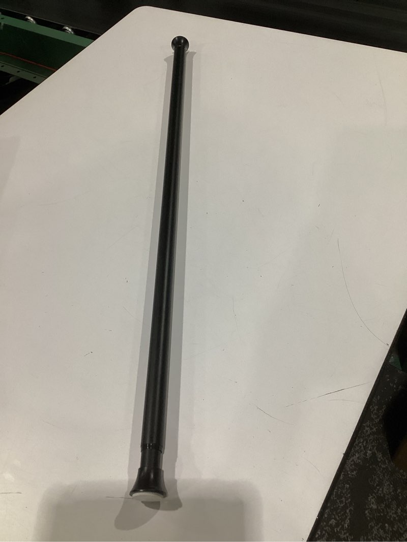 black shower curtain tension rod