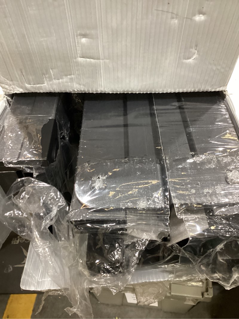 Condition photo showing Good Condition for metal platform bed frame king size, 18 inch height with heavy duty steel support, no box spring needed, easy assembly and underbed storage,black