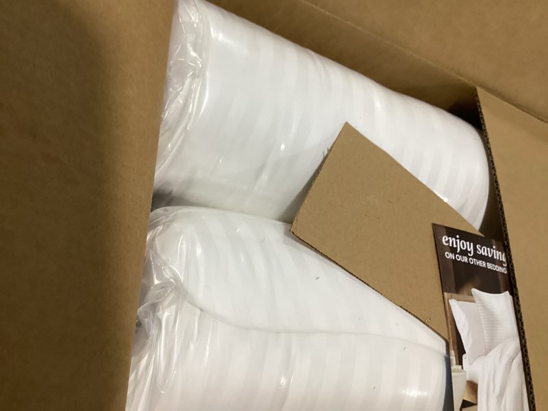 Condition photo showing Good Condition for Beckham Hotel Collection Bed Pillows Standard/Queen Size Set of 2 - Original Soft Down Alternative Pillow for Sleeping - Soft Support for Back, Stomach or Side Sleepers