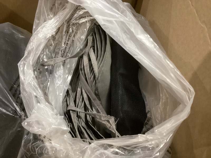 Covered Outdoor Universal Gazebo Mosquito Netting 10'x10' Replacement, 4-Panel Screen Walls with Dou