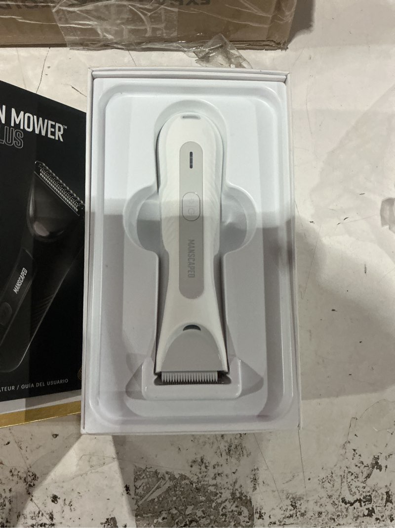 Condition photo showing Good Condition for manscaped® the lawn mower® 3.0 plus - groin, body & bikini hair trimmer, updated skinsafe® trimmer blade, waterproof wet/dry groomer, usb-c rechargeable, men’s & women's wireless shaver, white hot
