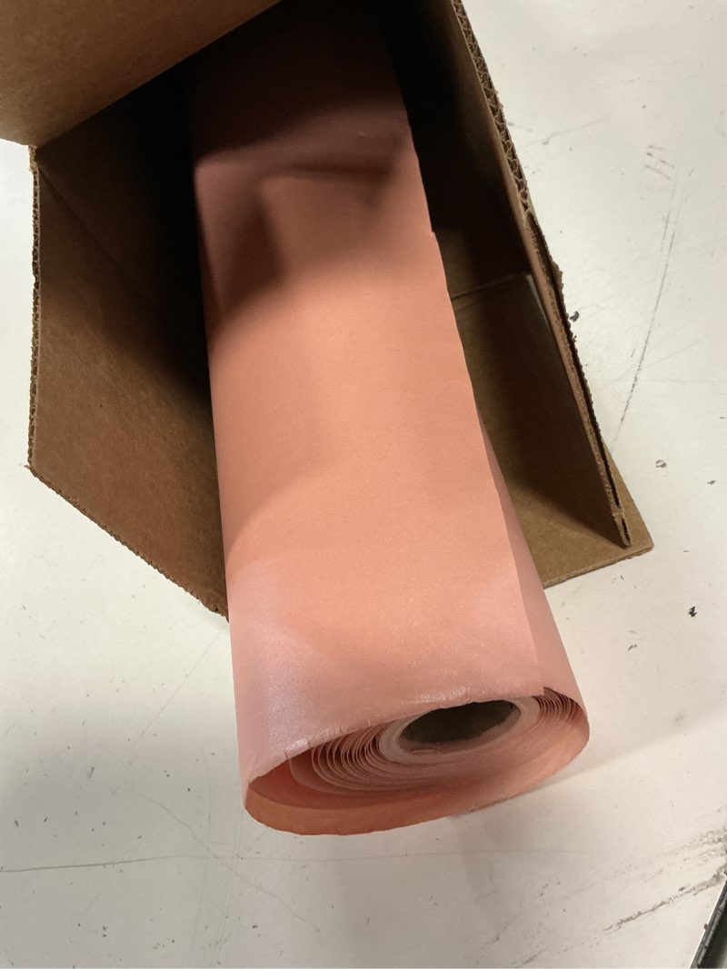 Condition photo showing As Is for ruspepa pink matte wrapping paper, jumbo roll, pink solid color pearly shiny silk gift paper for valentine's day, wedding, birthday, christmas, baby shower girls, anniversary, 30 inches x 32.8 feet pink 30" x 32.8'