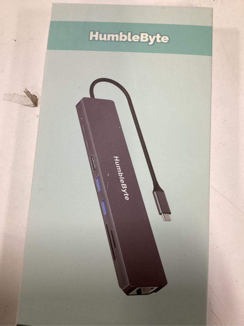 Condition photo showing Good Condition for 8 in 1 USB C HUB, 4K HDMI, Gigabit Ethernet Multiport Hub, 5Gbps USB C and 2 USB A Data Ports, PD 100W Charging, SD/TF Card Reader, Pilot Lamp, for MacBook, Dell, HP, Lenovo, Surface ...