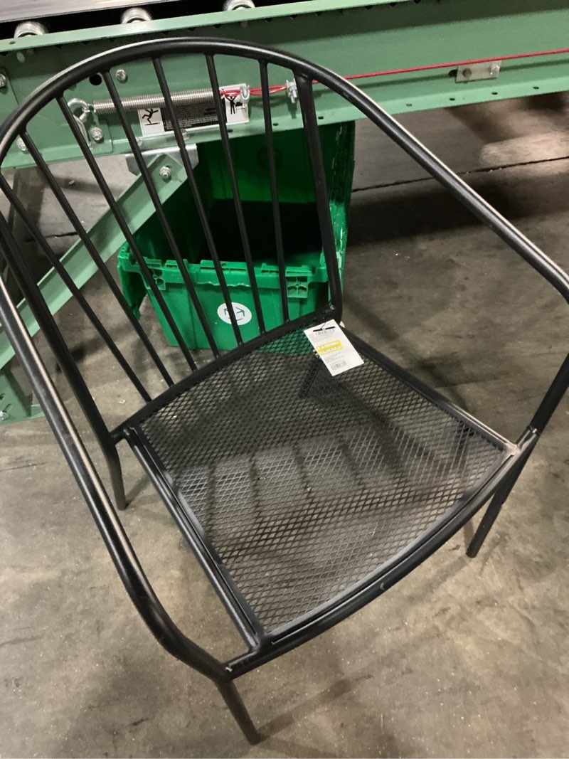 Condition photo showing Good Condition for wire back outdoor patio dining stacking chair black - room essentials™